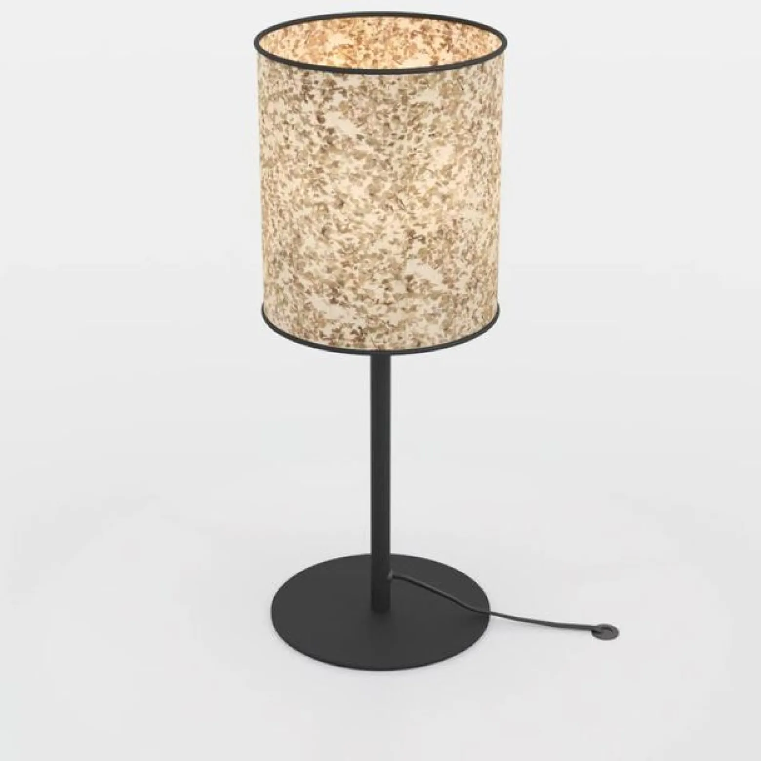 Butterburn pöytävalaisin, korkeus 47,5 cm, beige/vihreä, kangasta