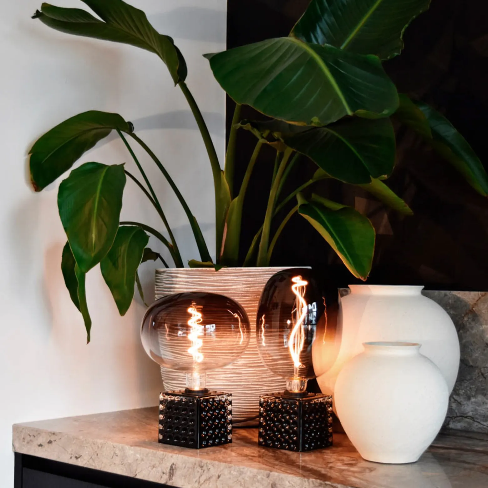 Calex Boden LED-globe E27 5W filamentti harmaa