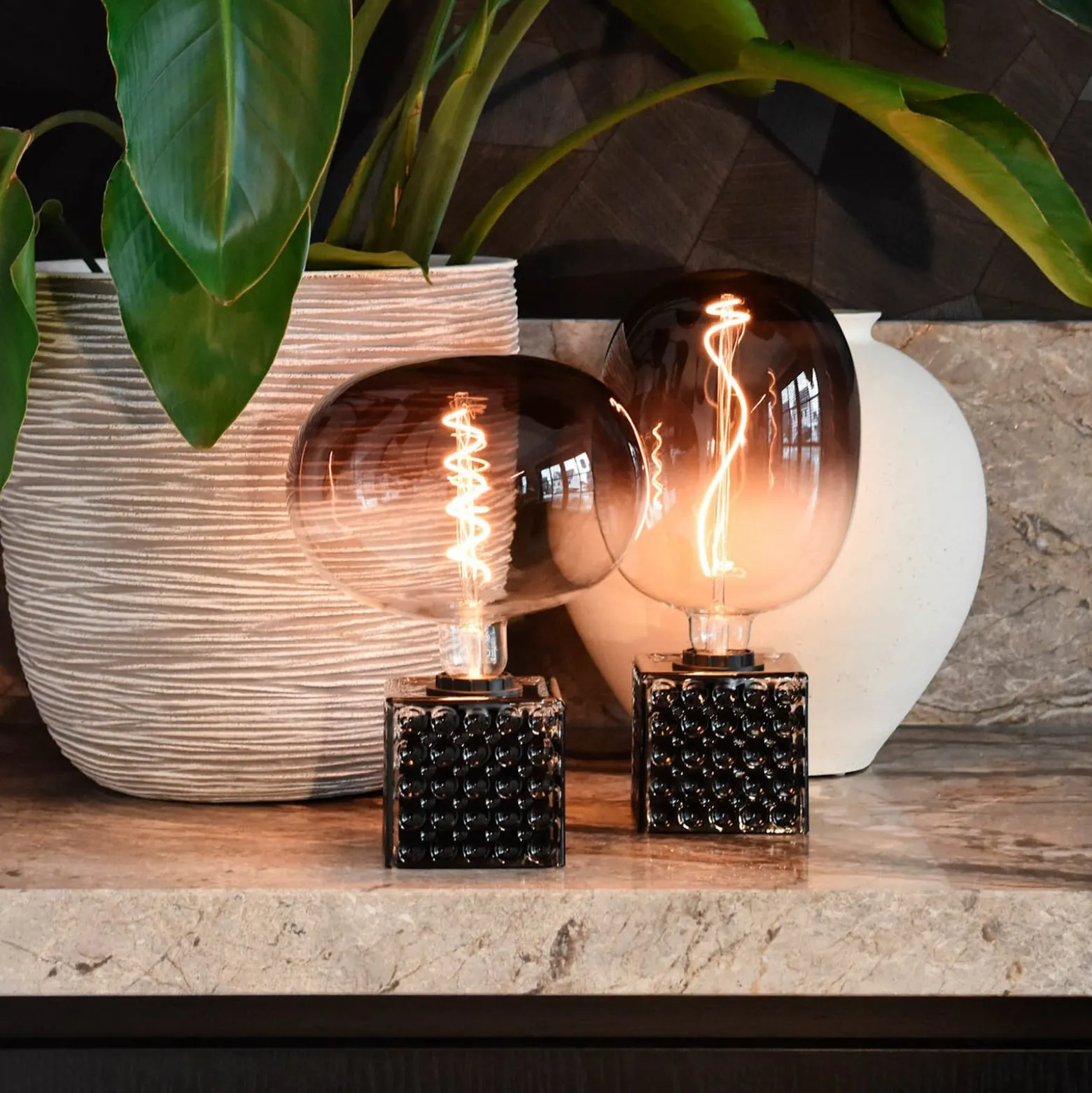 Calex Boden LED-globe E27 5W filamentti harmaa