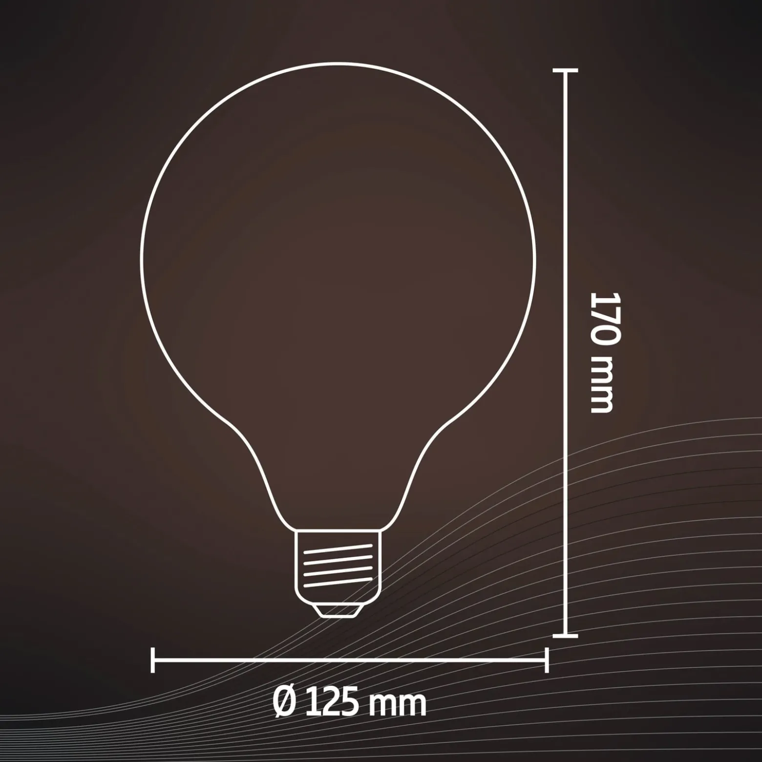 Calex E27 G125 3,8W LED-Filament Flex gold 821 dim