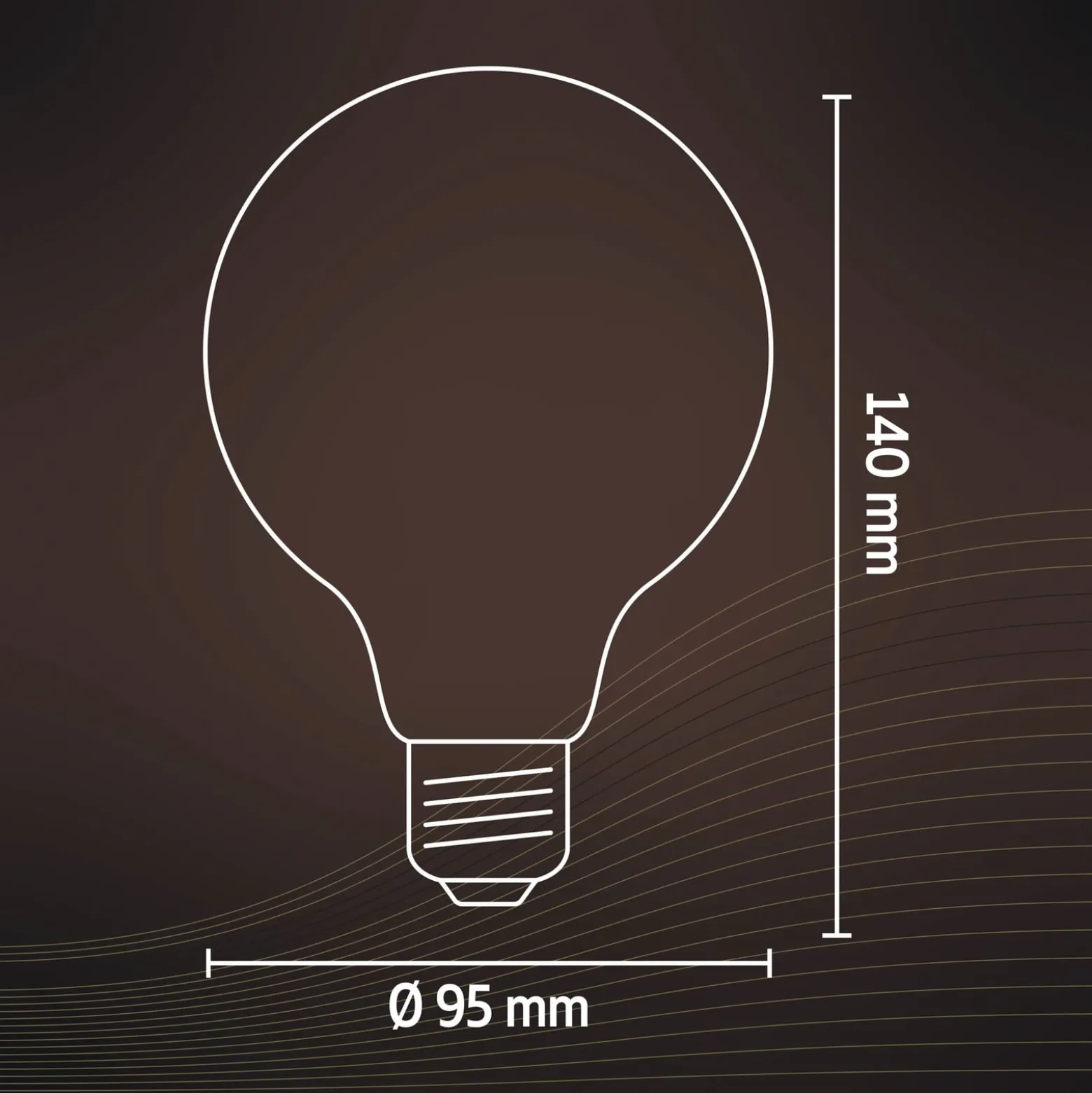 Calex E27 G95 4,5W LED-filamentti kulta 821 him.