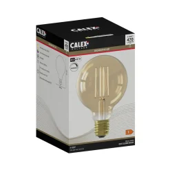 Calex E27 G95 4,5W LED-filamentti kulta 821 him.