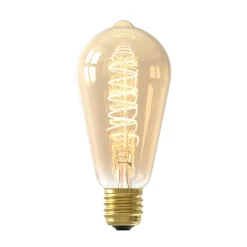 Calex E27 ST64 3,8W LED filament flex 821 kulta hi