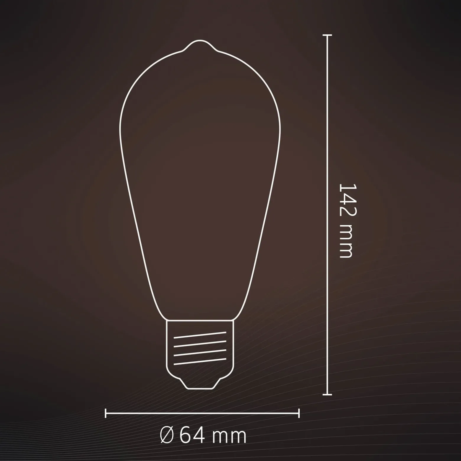 Calex E27 ST64 3,5W LED-filamentti kulta 821 him.
