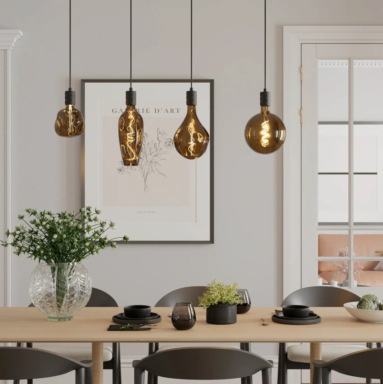 Calex Organic Evo LED-lamppu E27 6W himmeä luonnonmukainen