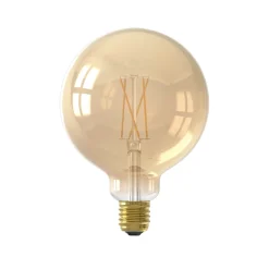 Calex Smart E27 G125 7W LED-hehkulanka 806lm kultainen