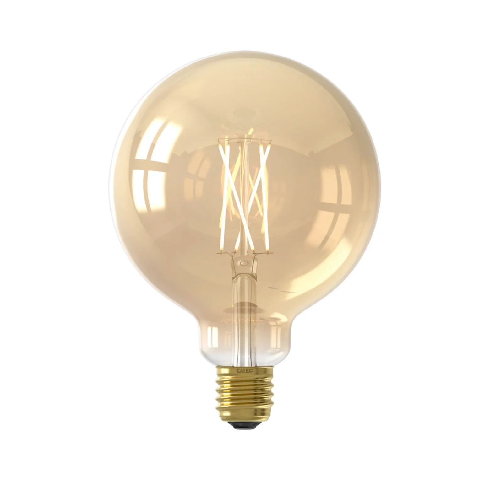 Calex Smart E27 G125 7W LED-hehkulanka 806lm kultainen