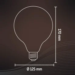 Calex Smart E27 G125 7W LED-hehkulanka 806lm kultainen