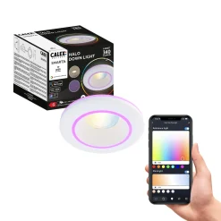 Calex Smart Halo upotettu alasvalo CCT RGB valkoinen