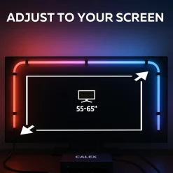 Calex Smart HDMI Sync Box -sarja LED-nauhoilla, 250 cm, RGBW