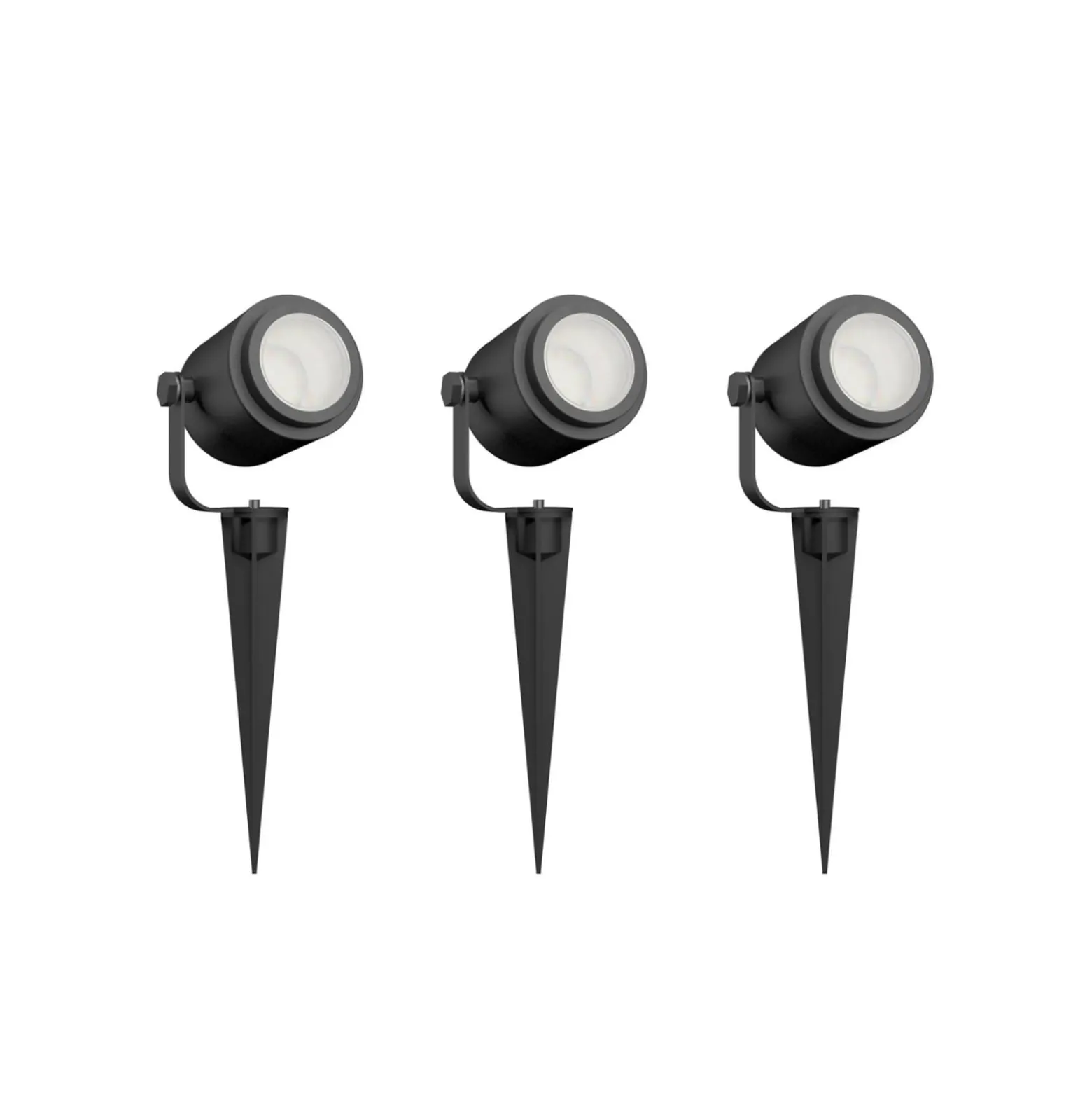 Calex Smart Outdoor Spotlight, maapiikki, 3 kpl:n sarja