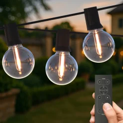 Calex Solar LED-valoketju Vista, pituus 20 metriä, IP44