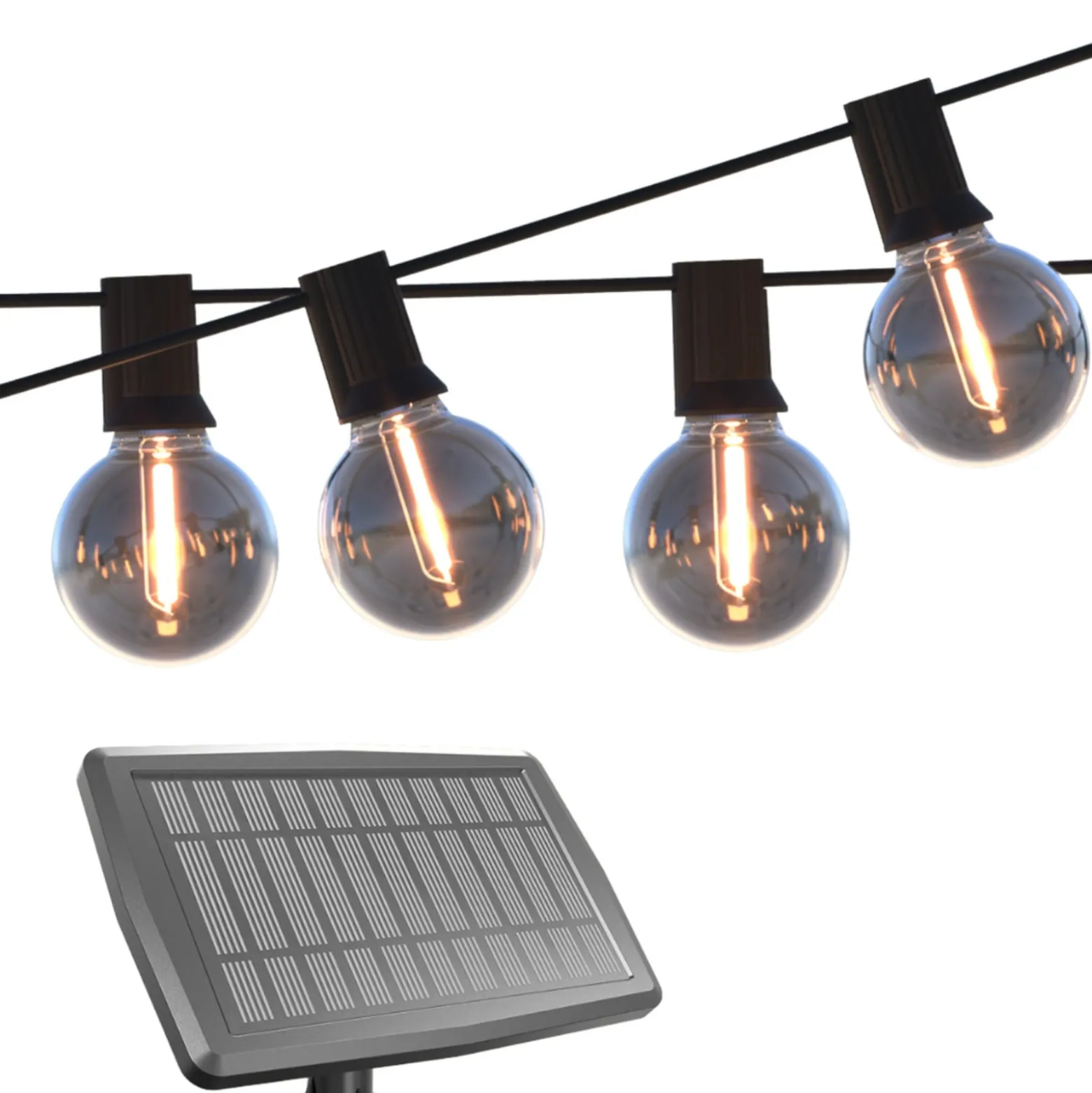 Calex Solar LED-valoketju Vista, pituus 20 metriä, IP44