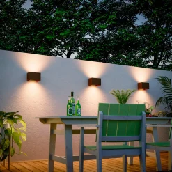 Calex ulkoseinävalaisin Suorakulmio ylös/alas korkeus 10cm ruosteenruskea