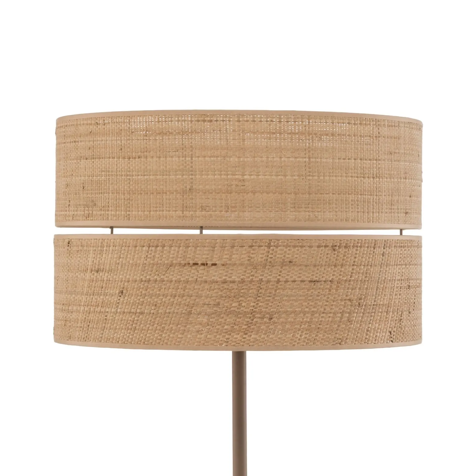 Calma-lattiavalaisin, beige, rami, korkeus 159 cm, E27