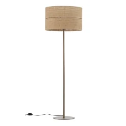 Calma-lattiavalaisin, beige, rami, korkeus 159 cm, E27