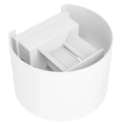 Calpino 3 -LED-ulkoseinälamppu, valkoinen, leveys 14 cm, 2-lamppuinen