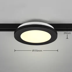 Camillus LED-kiskovalaisin DUOlineen, musta, Ø 17 cm