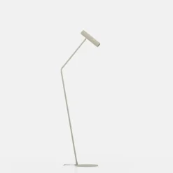 Caminia LED-lattiavalaisin, korkeus 158,5 cm, hiekanvärinen, teräs