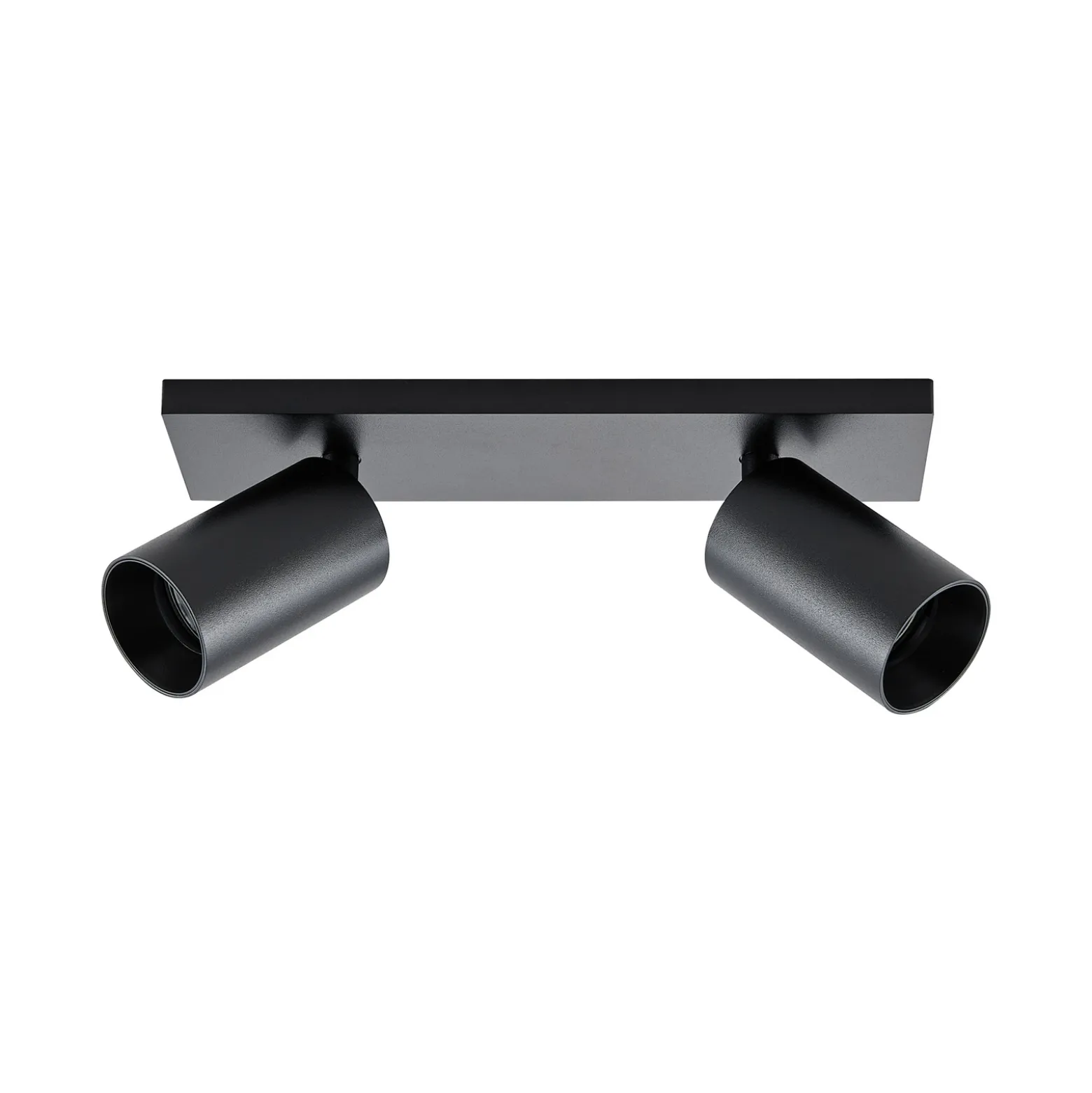 CAN TILT kattospotti, musta, 31 x 9 cm, 2-lamppuinen, metalli GU10