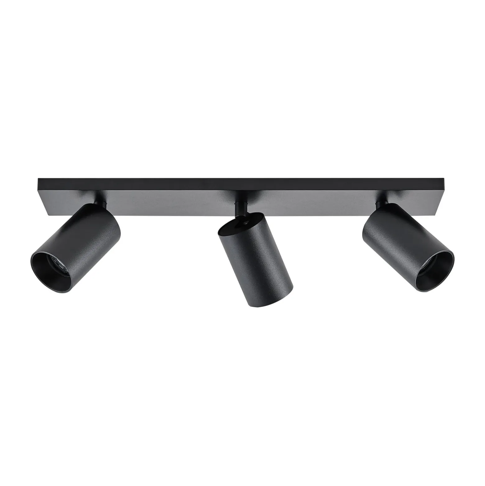 CAN TILT kattospotti, musta, 48 x 9 cm, 3-lamppuinen, metalli GU10