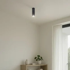 Carbon kattovalaisin, musta, korkeus 20 cm, alumiinia