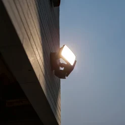 CHIMERA-LED-anturilla varustettu ulkoseinävalaisin, musta, 2-lamppuinen, IP54