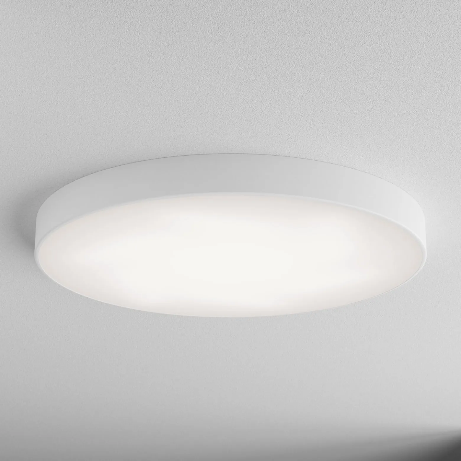 Cleo kattovalaisin, Ø 78 cm, IP20, valkoinen, metalli, E27