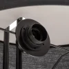 Clip tekstiililattiavalaisin, musta, korkeus 150 cm