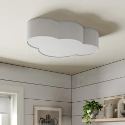 Cloud kattovalaisin, valkoinen, tekstiili, pituus 62 cm, E27, 4-valo.