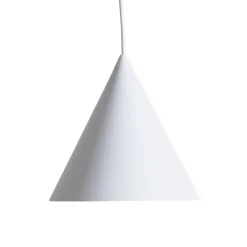 Cono-riippuvalaisin, kolmivaloinen, lineaarinen, pituus 75 cm, valkoinen