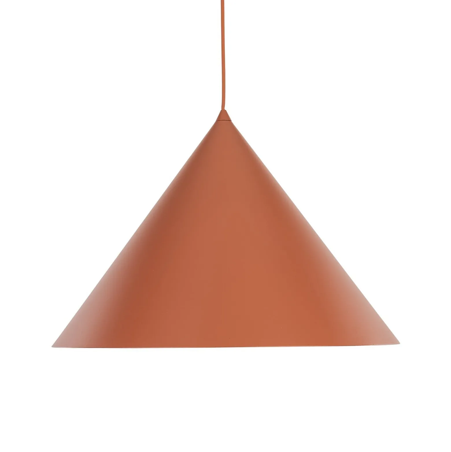 Cono-riippuvalaisin, 1-lamppuinen, Ø 50 cm, terrakotta, E27