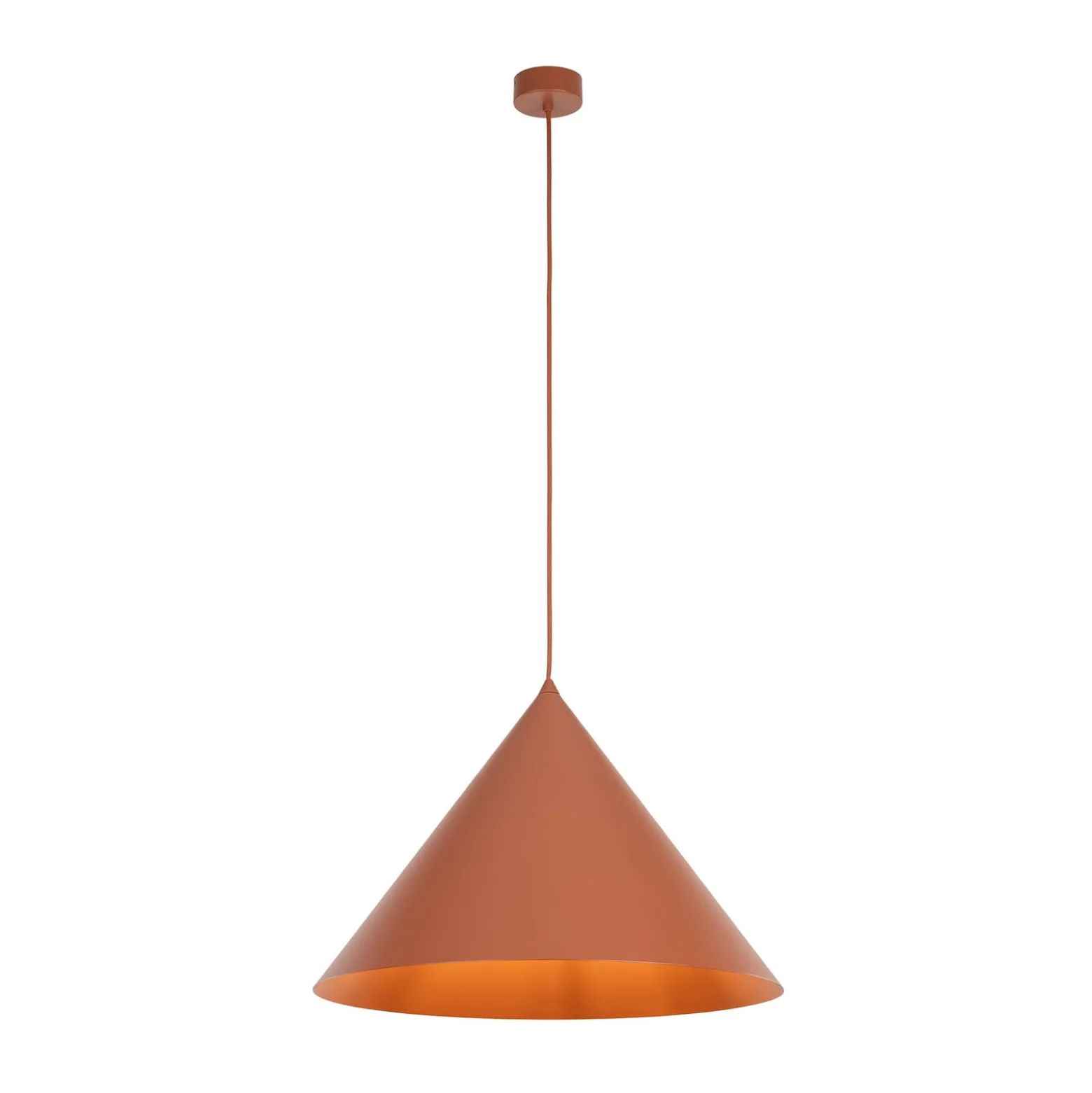 Cono-riippuvalaisin, 1-lamppuinen, Ø 50 cm, terrakotta, E27