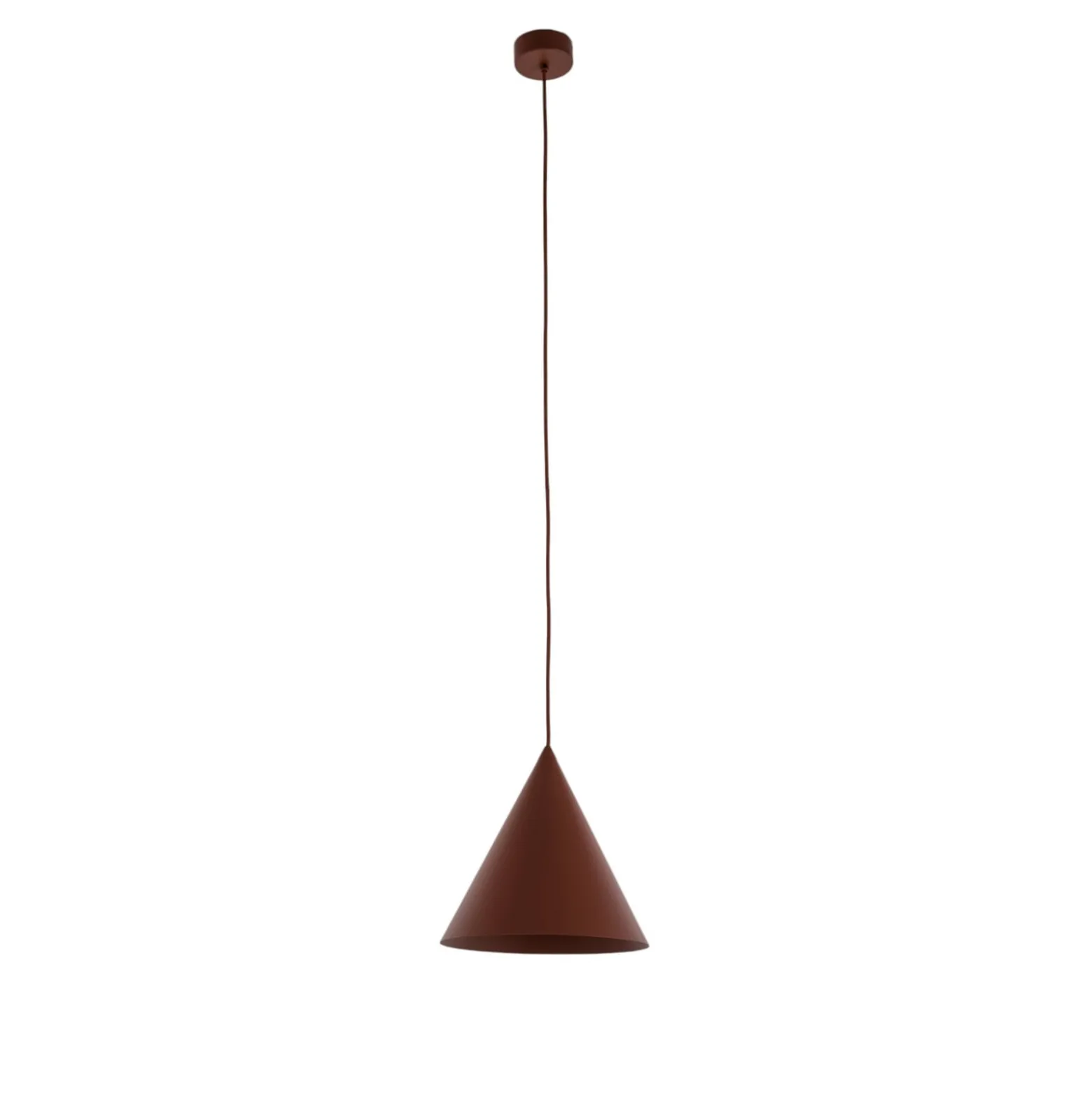 Cono-riippuvalaisin, 1-lamppuinen, halkaisija 27 cm, tiilenpunainen