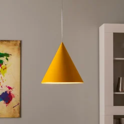 Cono riippuvalaisin, yksittäinen valaisin, Ø 32 cm, keltainen