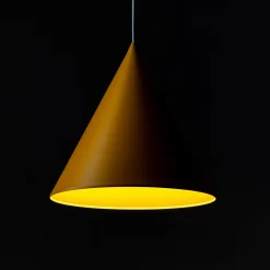 Cono riippuvalaisin, yksittäinen valaisin, Ø 32 cm, keltainen