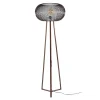 Copper Twist lattiavalaisin musta/kupari 170 cm metallinen jalusta