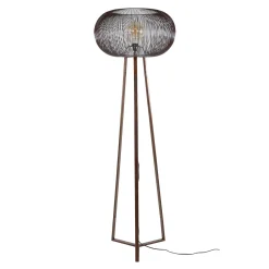 Copper Twist lattiavalaisin musta/kupari 170 cm metallinen jalusta