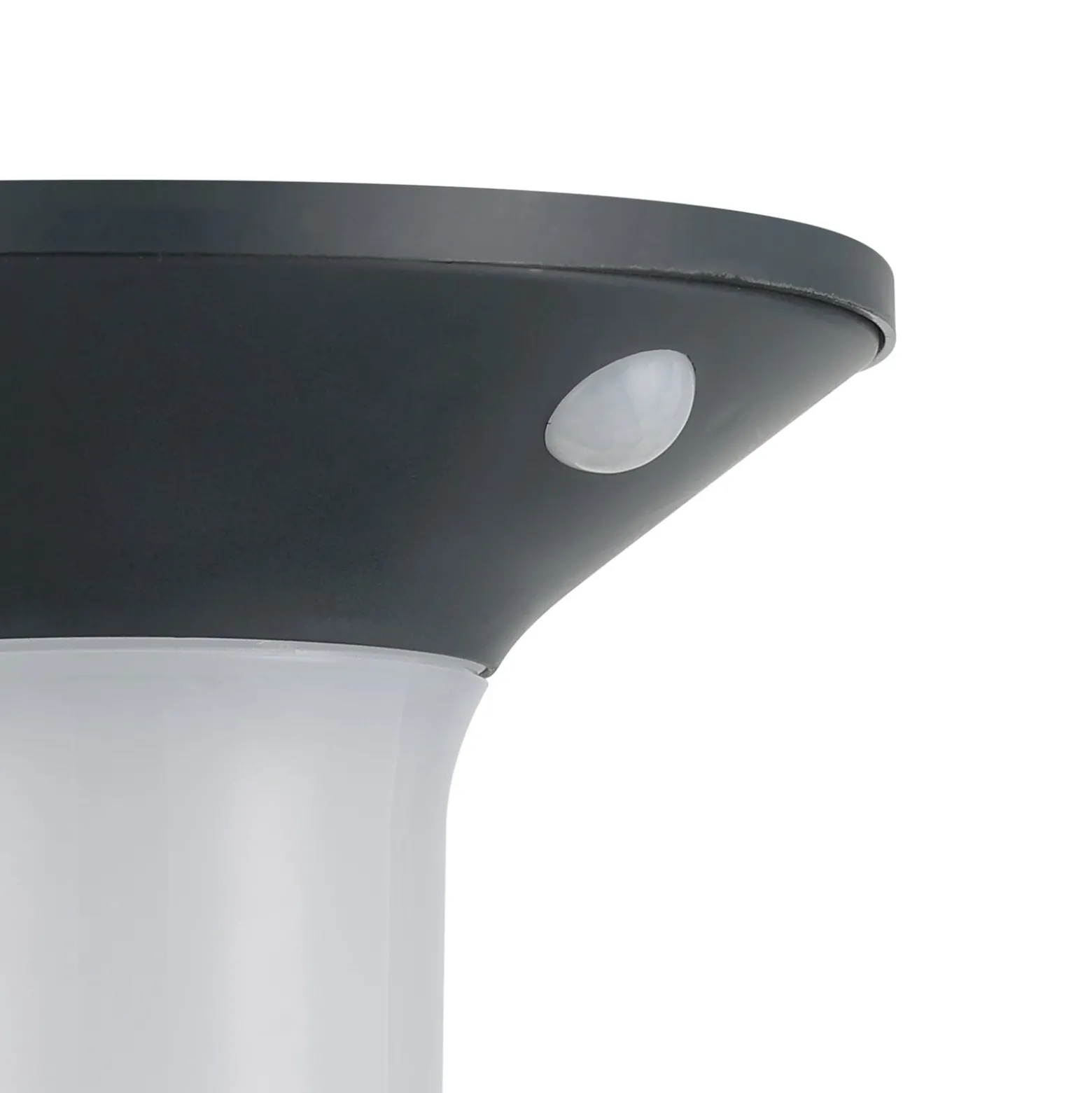 Corbezzola LED aurinko ulkoseinävalaisin, musta, anturi