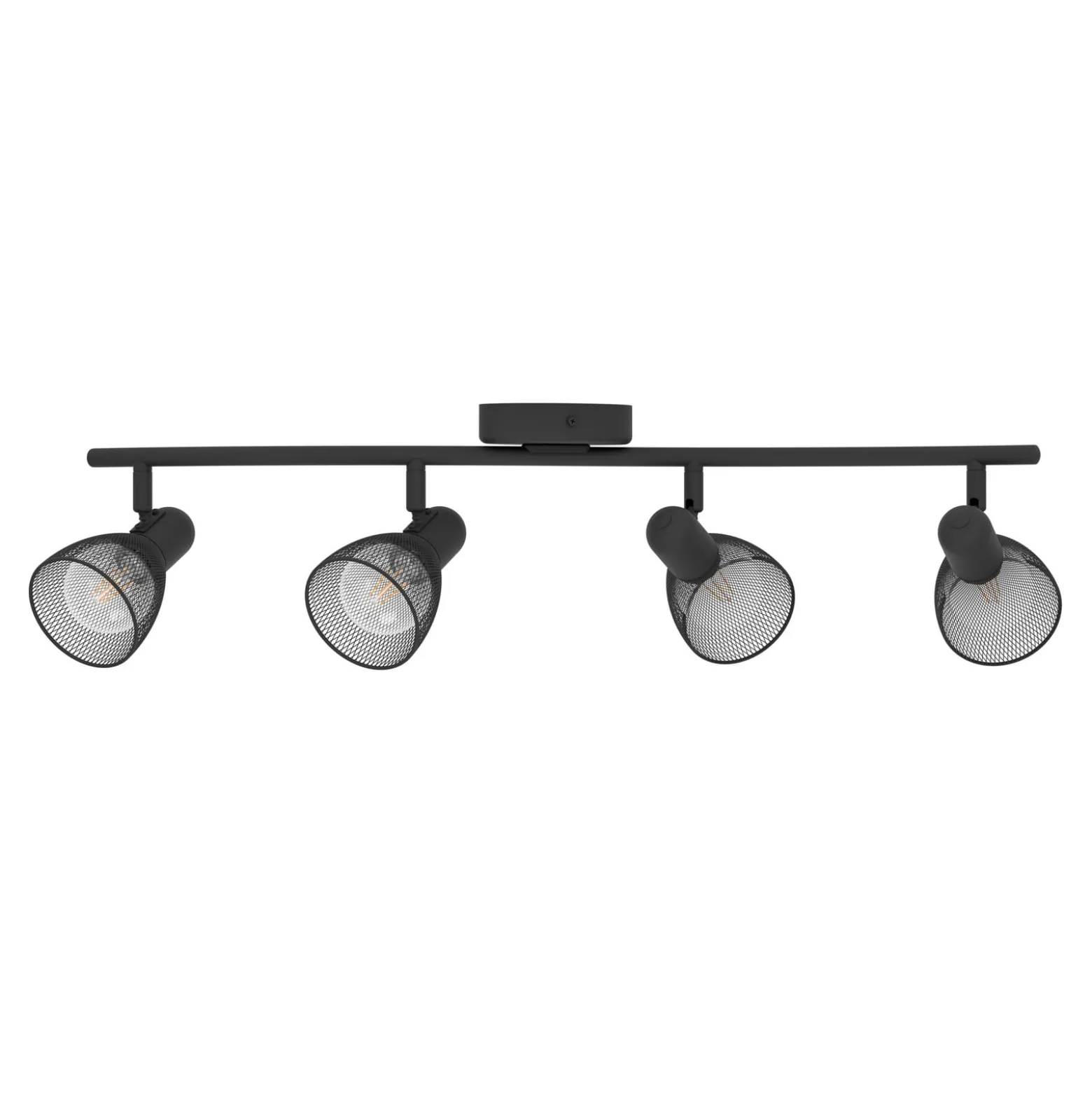 Corvigno kattokohdevalaisin, pituus 64 cm, musta, 4-valo, terästä