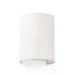 Cotton-seinävalaisin, kaareva, 20 x 15 cm, beige