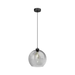 Cubus-riippuvalaisin, savuharmaa, lasi, Ø 30 cm, E27