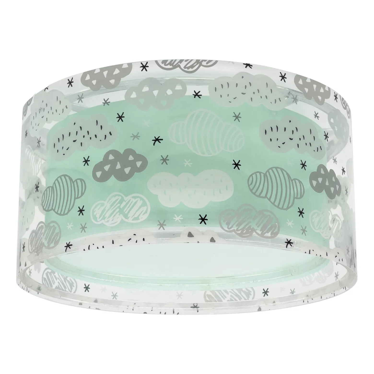 Dalber CLOUD GREEN -kattovalaisin, halkaisija 33 cm, vihreä