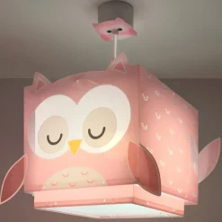 Dalberin LITTLE OWL -riippuvalaisin, vaaleanpunainen, E27