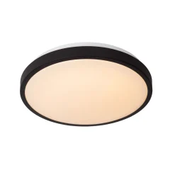 Dasher LED-kattovalaisin, musta, Ø 34,8 cm, 2700 K, IP44