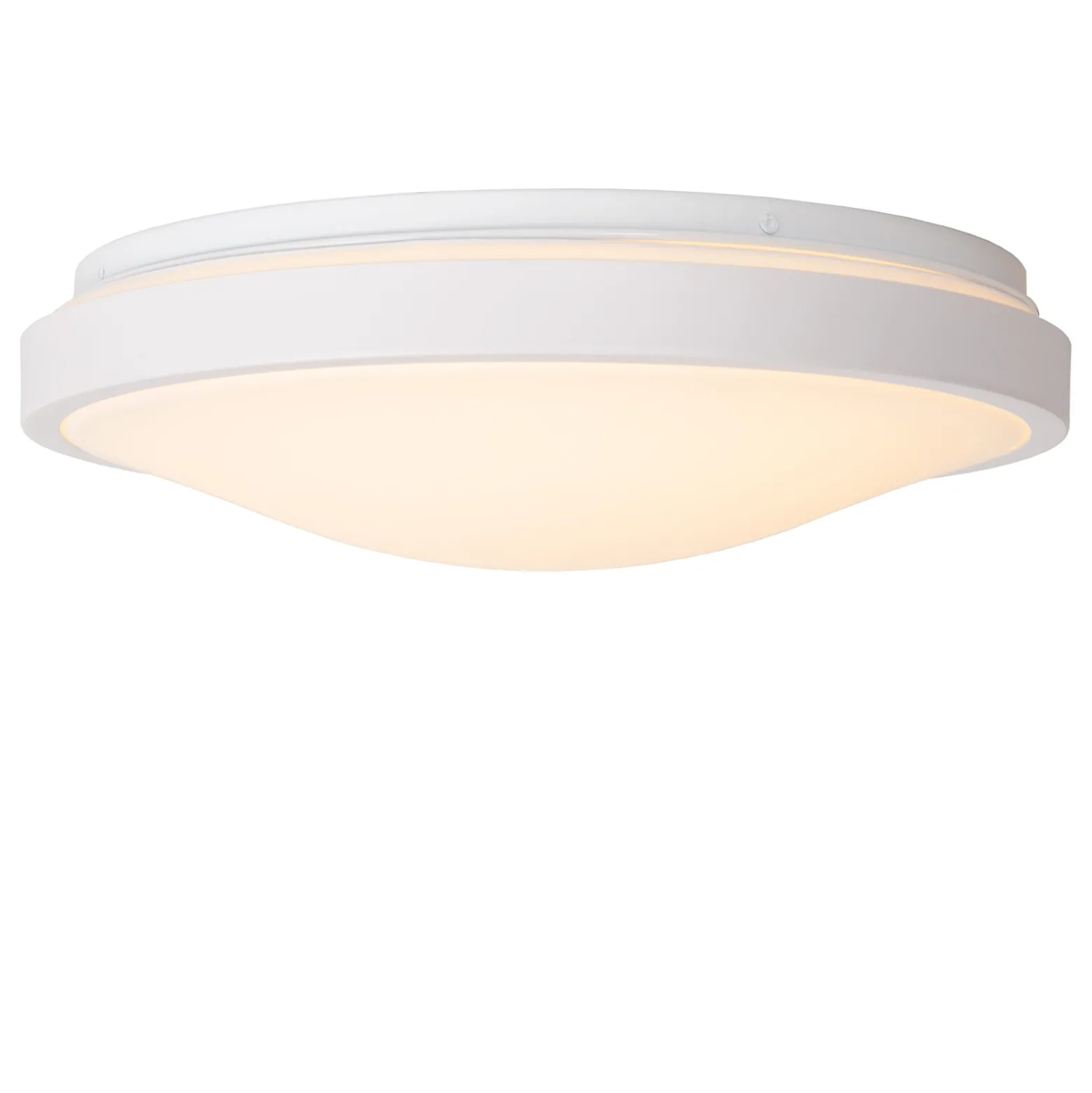 Dasher LED-kattovalaisin, valkoinen, Ø 34,8 cm, 2700 K, IP44