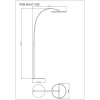 Della LED-lattiavalo, korkeus 190 cm, musta/tummanharmaa, metallia