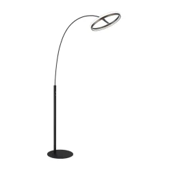 Della LED-lattiavalo, korkeus 190 cm, musta/tummanharmaa, metallia