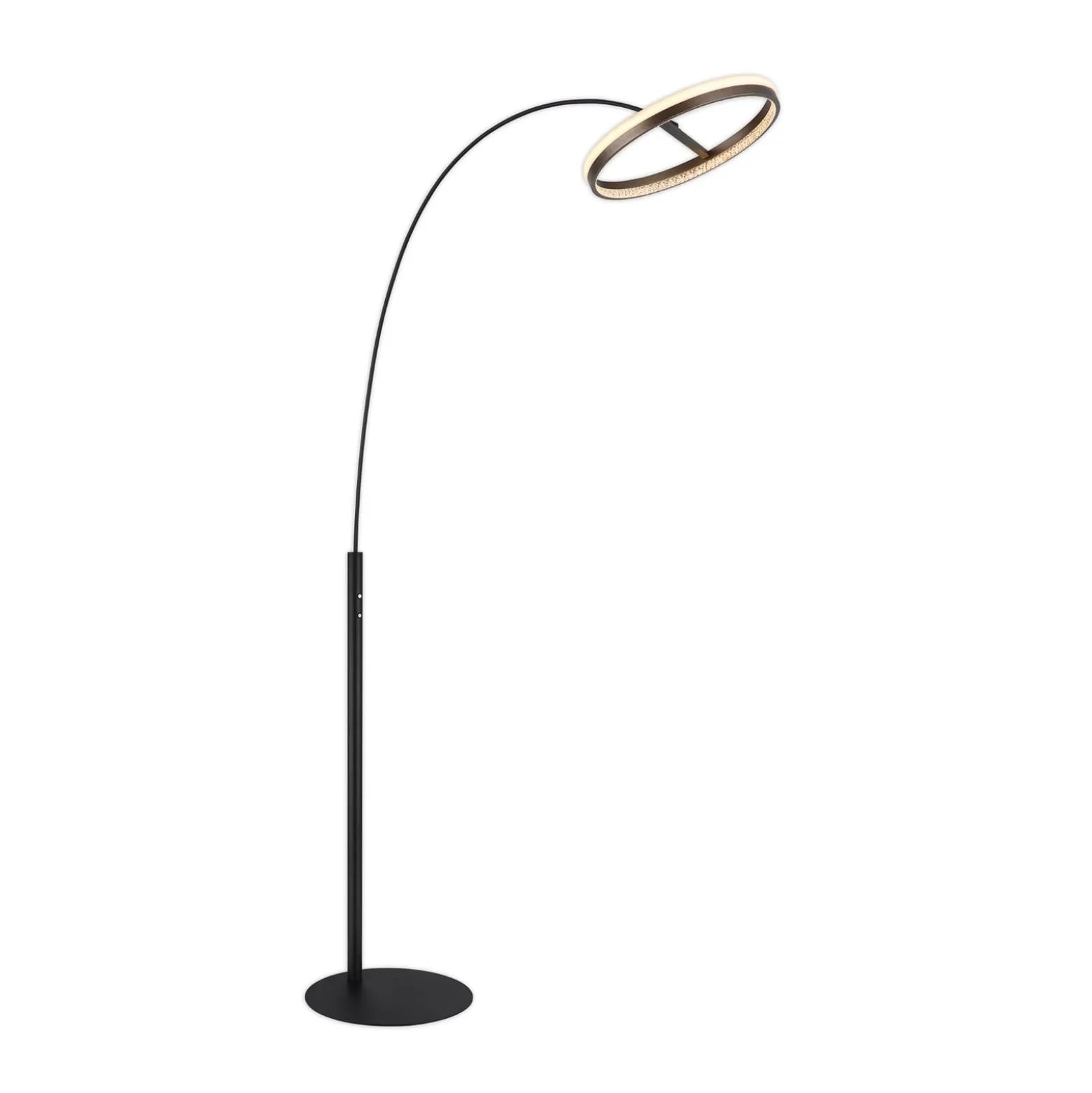 Della LED-lattiavalo, korkeus 190 cm, musta/tummanharmaa, metallia