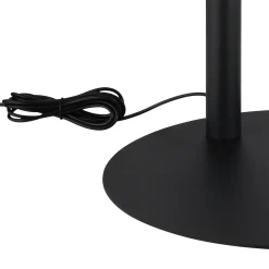 Della LED-lattiavalo, korkeus 190 cm, musta/tummanharmaa, metallia